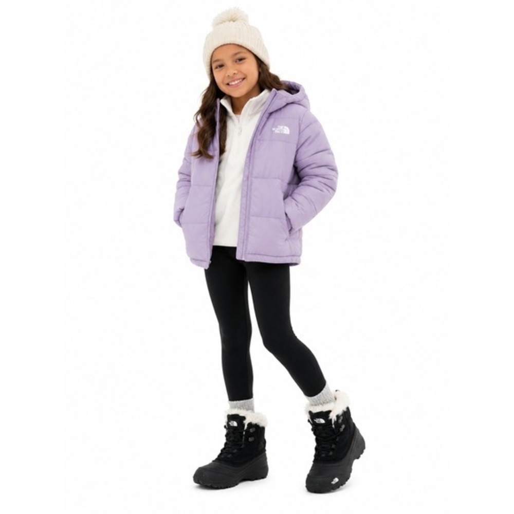 THE NORTH FACE Shellista V Black Waterproof Faux Fur Snow Boots Youth Size 2